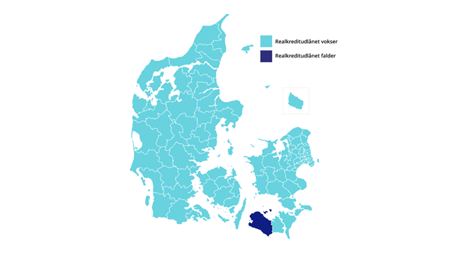 Kort over Danmark 